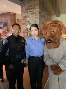 EC Police officers with Crime-Stopper McGruff