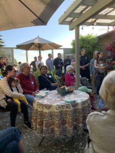 DCNA gathering in the Fadelli's patio